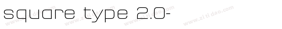 square type 2.0字体转换